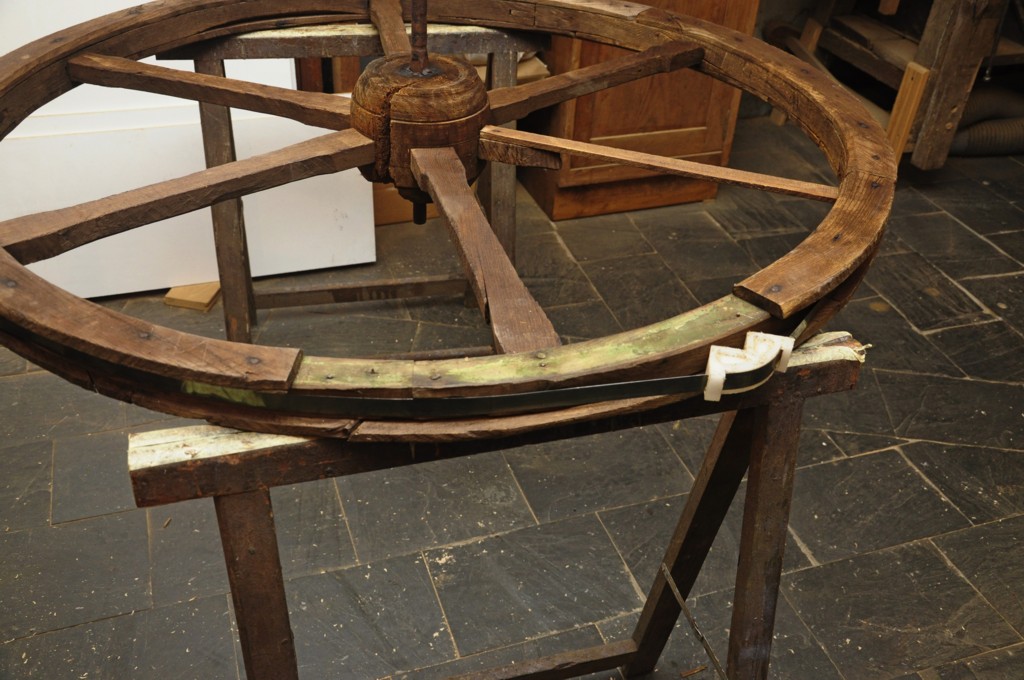 Proceso de recuperación de un volante de torno.